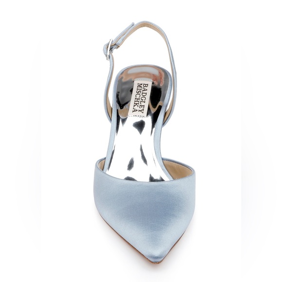 Badgley Mischka Lucille Heart Heel Slingback Pumps - Picture 6 of 14